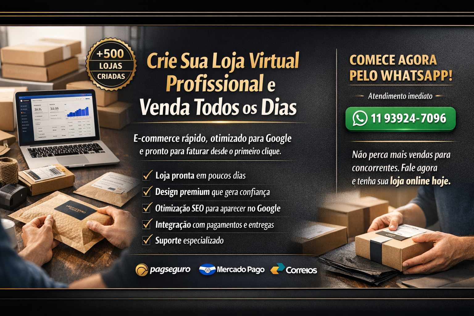 Criação de lojas virtuais